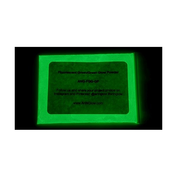 Fluorescent Green Glow In The Dark Pigment Powder - 60g