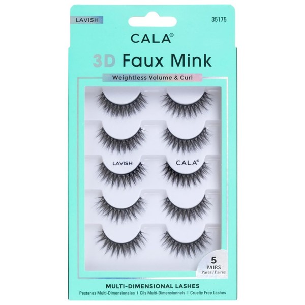 CALA - "3D Fauk Mink" pestañas postizas multidimensionales y ligeras