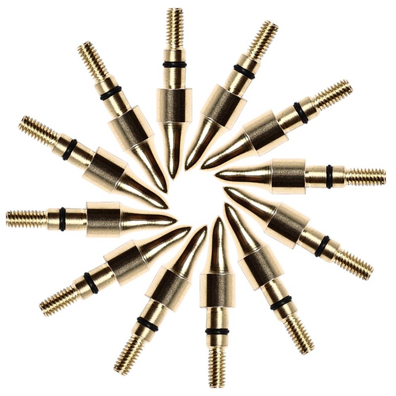 TOPARCHERY 12/24 pcs Broadheads 100 Grain Steel Screw-in Arrowhead Arrow