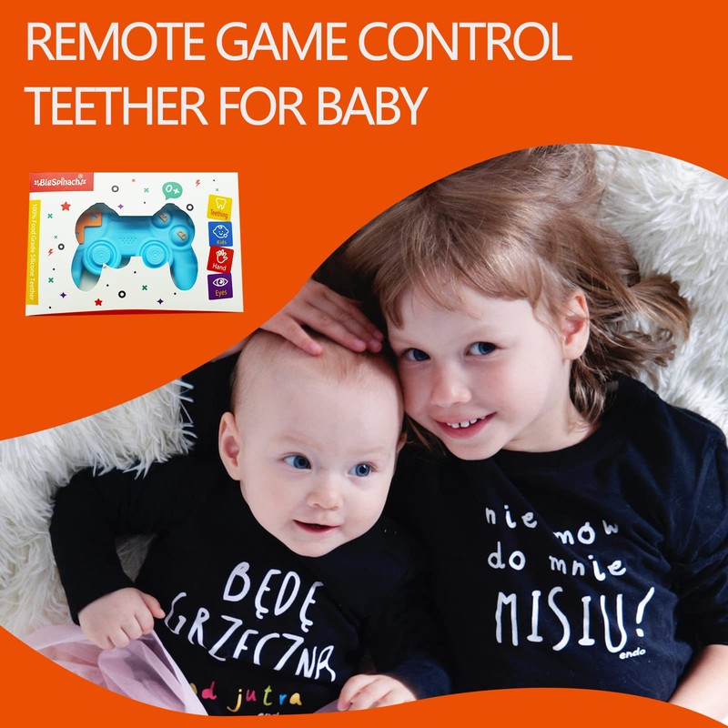 Cool Remote Game Control Teething Toy for Babies 0-6 6-12