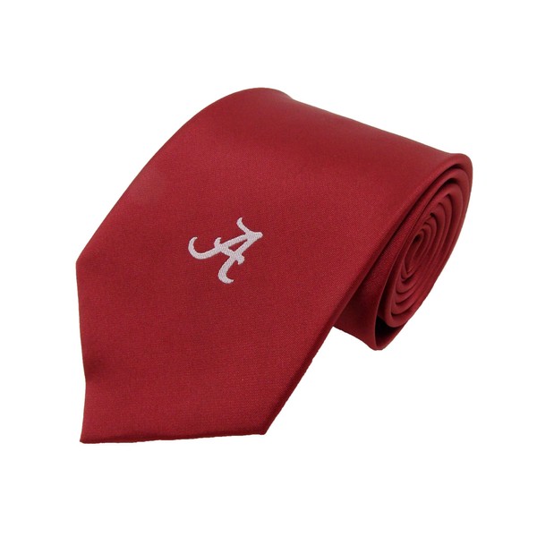 Donegal Bay DB Fan Gear Alabama Crimson Tide Solid Color Necktie,White,One Size,99171