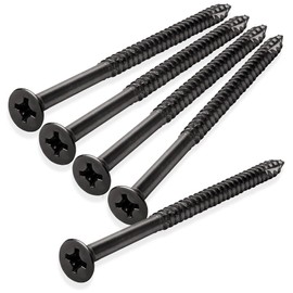 Cauldham Oil Rubbed Bronze Wood Screws #9 x 3 Inch for Door Hinges - 25 Pack