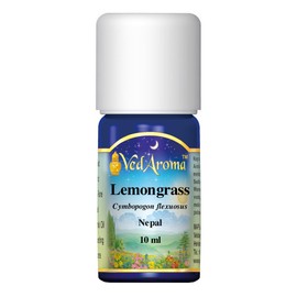 VedAroma Lemongrass Certified Organic Therapeutic Grade Essential Oil 10 ml