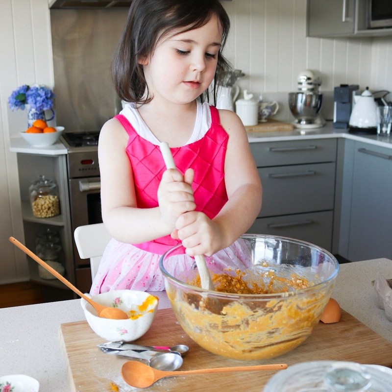 Long Handle Wooden Spoon Cooking Mixing Stirring Multi-Purpose Spoon 13inch-