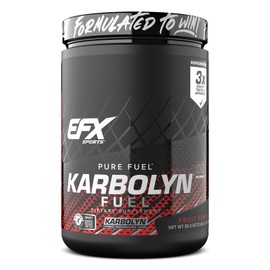 EFX Sports Karbolyn Fuel | Fast-Absorbing Carbohydrate Powder | Carb Load, Sustained Energy, Quick Recovery | Stimulant Free | 18 Servings (Fruit Punch)