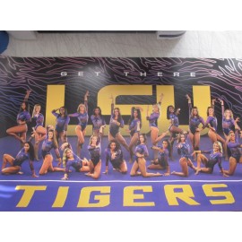 2024 LSU TIGERS GYMNASTICS SCHEDULE POSTER NATIONAL CHAMPIONS