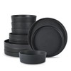 Stone by Mercer Project MODAN 12-Piece Stoneware Dinnerware Set, Plates