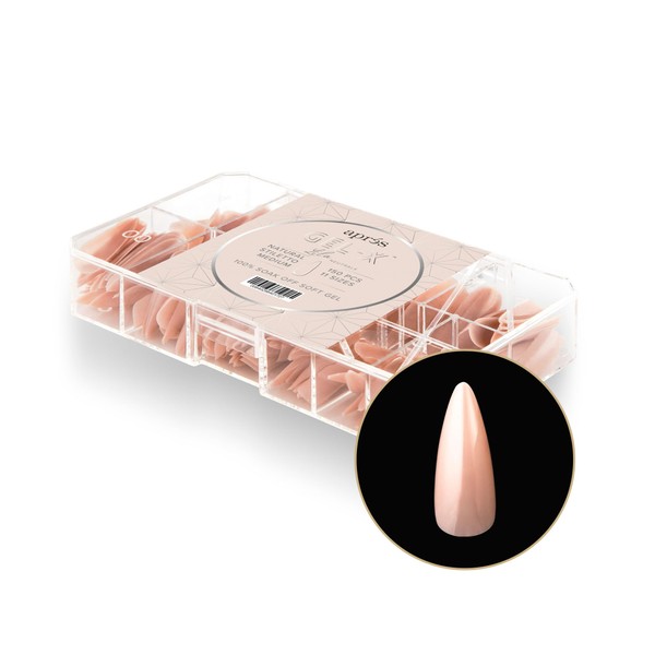 Apres Neutrals Gel-X Lila Box Of Nail Tips, 11 Sizes