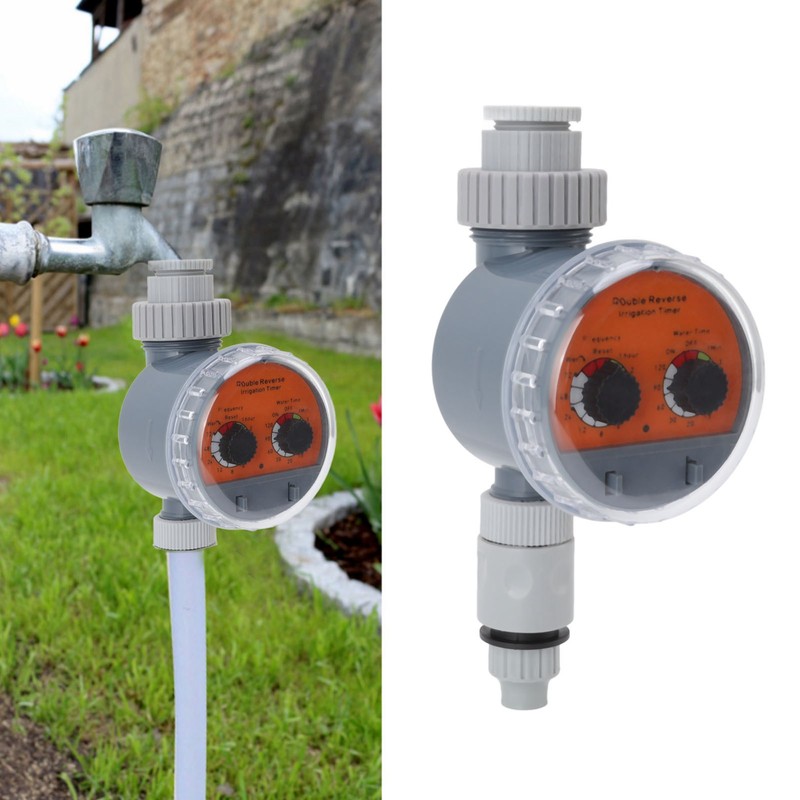 Irrigation Timer Dual Dial Ball Valve IP67 Waterproof Automatic Pressure