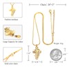 Butterfly Cross Urn Necklace - Cremation Jewelry for Ashes, Men