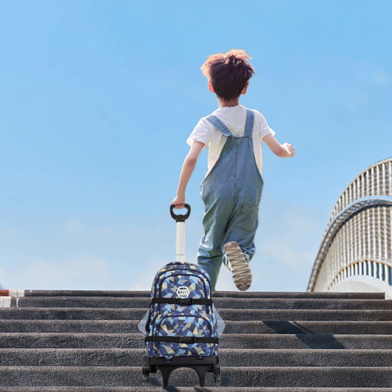 Backpack Trolley, Wheeled Cart Aluminum Alloy, Folding Trolley Cart for