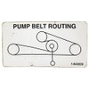 Exmark 1-643339 Belt Routing Decal Lazer Z AC AS LC