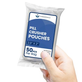 Pill Crusher Pouches - 50 Pouches per Box - Crusher Pouches for Pill Crushers - Good for Home, Hospitals, and Nursing Homes