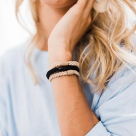 Ryan & Rose - Cutie Bands - Elastic Hair Ties (Black (12 Pack))