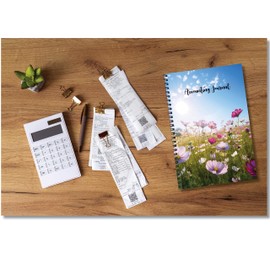 Spending Account Tracker Notebook, Expense Ledger Book for Small Business Bookkeeping, Money Tracker Notebook, Company Supplies for Finances (50 Pages)