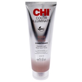 CHI Color Illuminate Rose Gold Conditioner for Natural Hair and Color-Treated Hair Helps Maintain Fresh Color 8.5 Oz | Sulfate-Free, Paraben-Free, Cruelty-Free