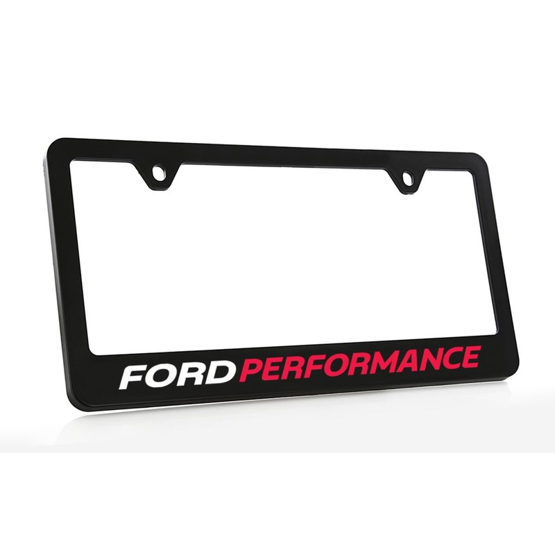 Ford Performance UV Black Plastic License Plate Frame