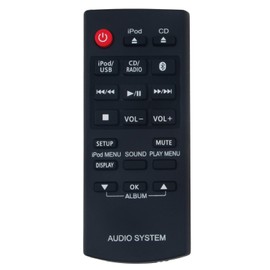 Replacement Remote Control Applicable for Panasonic SC-HC38DB SC-HC38 SC-HC58DB SC-HC58 Micro Hi-Fi System