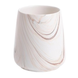 Marble Brown Toothbrush Holder for Bathroom - Ceramic Tooth Brushing Holders, Toothbrush Cup, Toothpaste Organizer for Bathroom Countertop, Makeup Brush Holder, Pen Holder for Home Desktop Storage