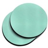 CARIBOU Coasters , Solid Mint Green Design Absorbent ROUND Fabric