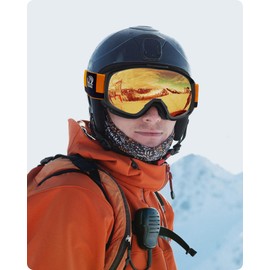 findway OTG Ski Goggles - Over Glasses Snow Snowboard Goggles for Men Women Adult & Youth - Anti-Fog 100% UV Protection