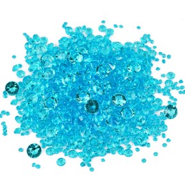 RICEEL Acrylic Gem Crystals, 4000 Pcs Vase Beads 3mm 6mm 10mm Table Scatter Diamonds Rhinestones for Table Decoration Filler Christmas Wedding Birthday Party