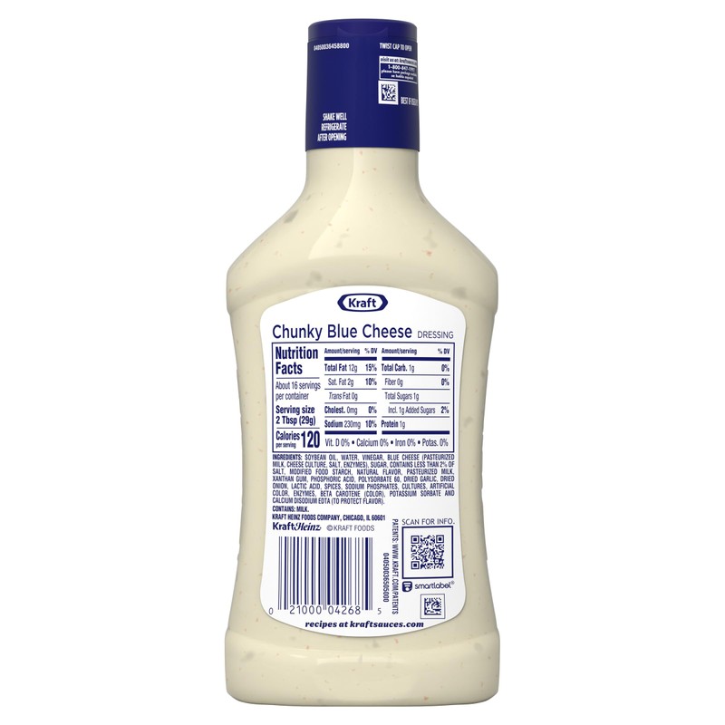 Kraft Chunky Blue Cheese Dressing (16 fl oz Bottle)