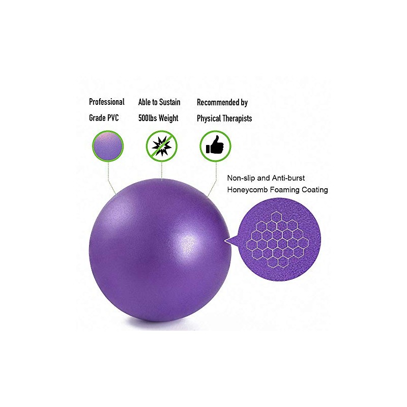 MoldFun Mini Exercise Balls with Air Pump - 3 Pack