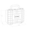 Electronicx Outdoor Black Lattice Foam Photo Bag - Modern, black