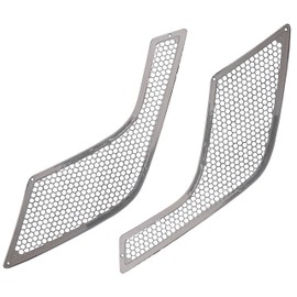 QSC Truck Parts Chrome Driver Left Passenger Right Side Vent Grille Set compatible with Volvo VNL 04-16