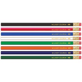 Musgrave MUSDHEX9912-12 Pencil Company Wood Case Hex Pencil, Assorted Colors, #2 Lead, 12/Pack, 12 Packs