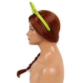 H&Bwig Princess Wigs Fiona Cosplay Heat Resistant Long Auburn Braided Wig with Green Ears - Women's Party Costume