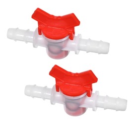 2PCS 1/2-Inch Barbed Ball Valve, Drip Irrigation Barbed Valve,1/2 Inch Id In-Line Ball Valves Hose Shut off Valves for Drip Irrigation and Aquariums Regulate Water Flow