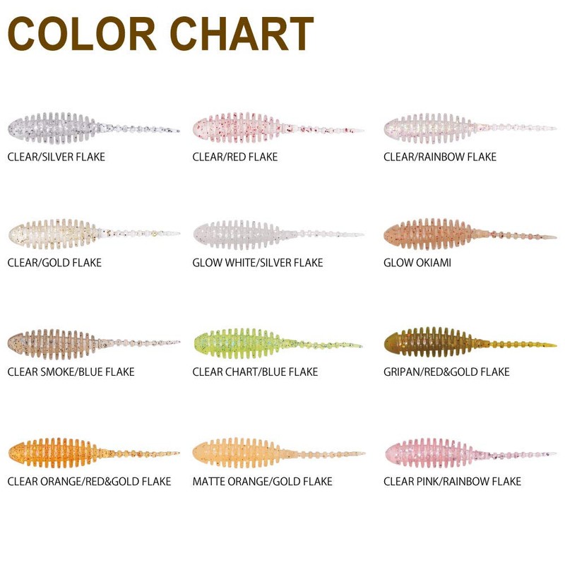 Megabass Dr. Choro 2 Inch Clear/Gold Flake