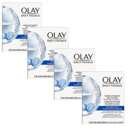 Olay Daily Deeply Clean 5-in-1 Water Activated Cleansing Face Cloths 33ct (Pack of 4)                                                                 