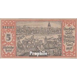 Banknote Berlin Notgeld: 92.1.5 Notgeld the City Berlin, District: 5.Friedrichshain uncirculated 1921 50 Pfennig Berlin (money for collectors - no means of payment)