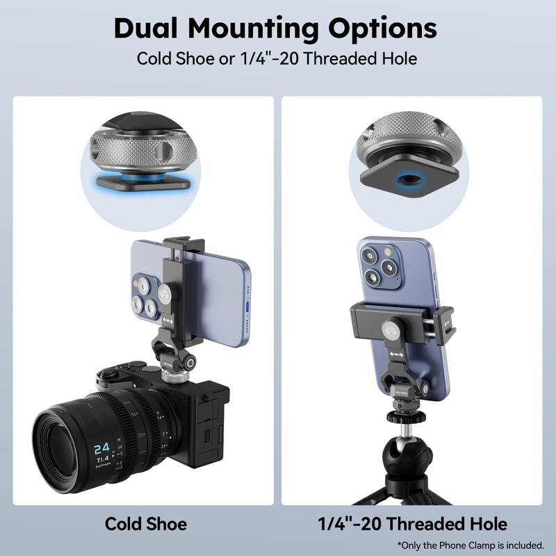 SIRUI Cold Shoe Phone Clamp