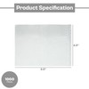 4.5" x 5.5" Clear Packing List Back Side Loading Plain
