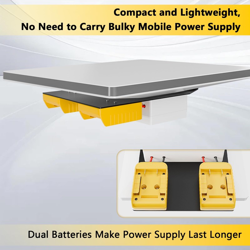 Lymorexan Starlink Mini Battery Adapter, Compatible with De.Walt 20V/18V DCB