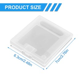 ZXUPOI Pack of 10 Cases for Gameboy Clear Protective Case Game Cartridge Case Dust Protective Game Cartridge Protective Case Playing Card Case Card Boxes for Gameboy Colour GB GBC GBP