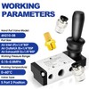 ERGAOBOY 1/4 Inch BSP 5-Way Pneumatic Solenoid Valve with 2