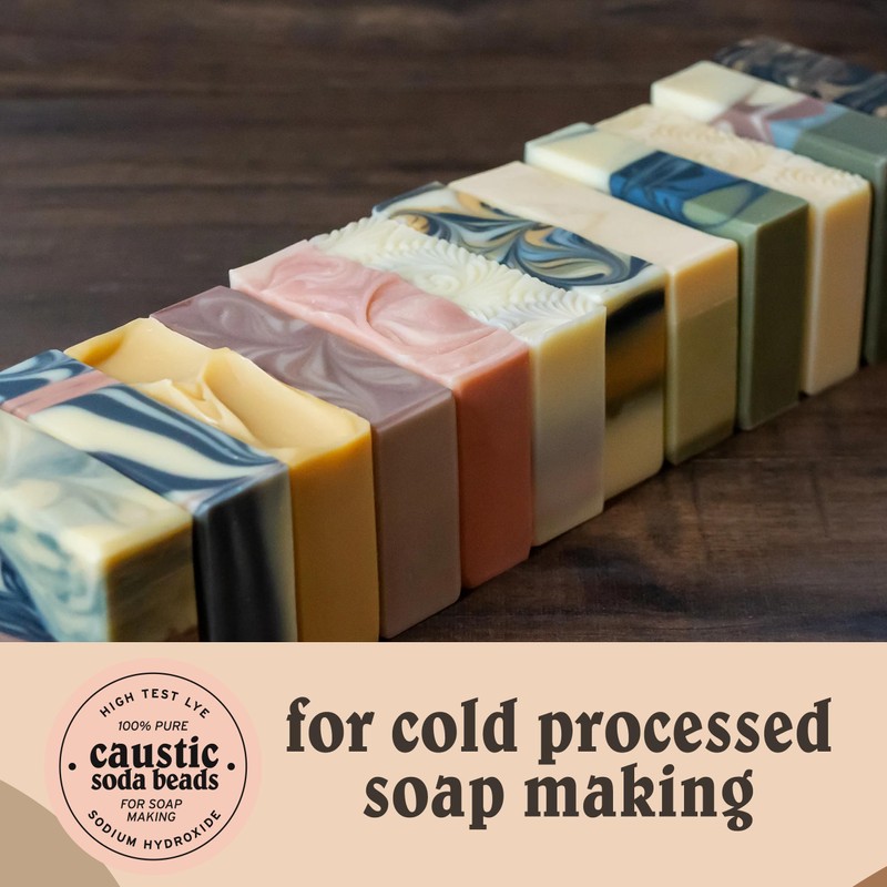 Caustic Soda Beads for Soap Making - 10 Lbs -