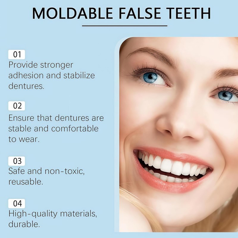 Temporary Tooth Filling Repair Kit,Dental Temporary Tooth Filling for Missing