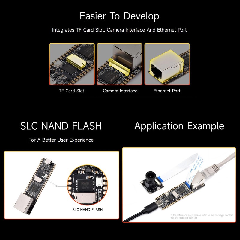 Waveshare LuckFox Pico Plus RV1103 Linux Micro Development Board, Integrates