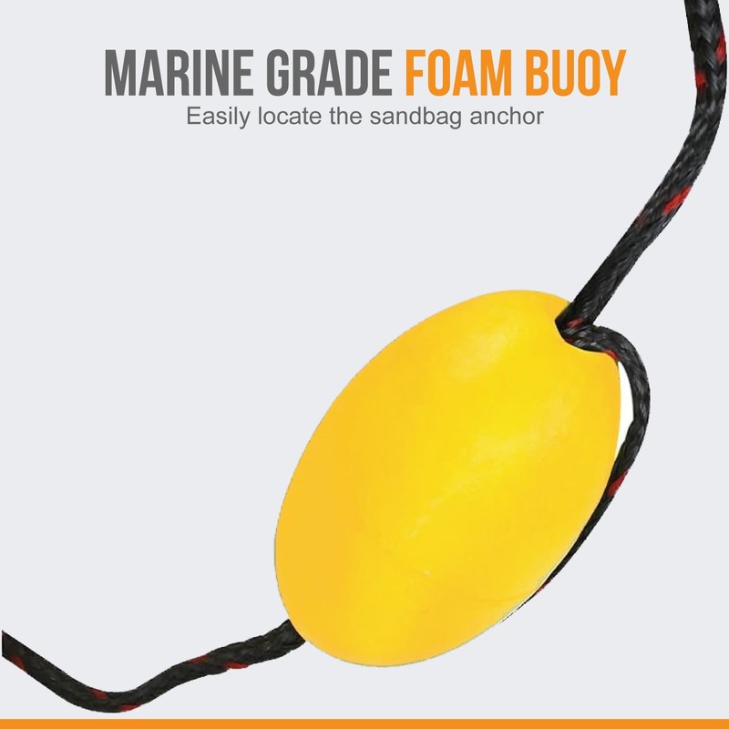 Anchor-Man Anchor Kit, All-in-One Sand Anchor for Floats, Adjustable Sand