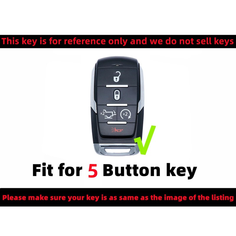 REPROTECTING Silicone Rubber Key Fob Cover Compatible with 2019-2025 Ram