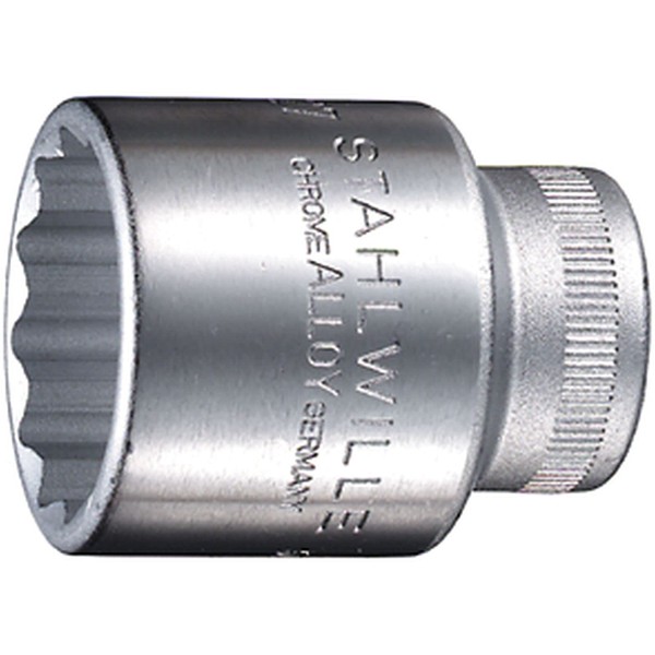 Stahlwille 03010009 1/2-Inch (12.5 mm) 12-Point Bi-Hex Socket, Made of