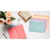 A4 Assorted Pastel Colour Document Stud Wallets Plastic Carry Popper