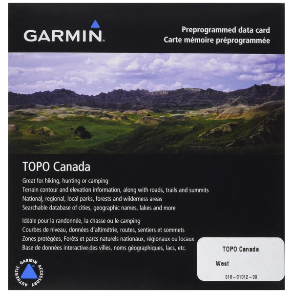 Garmin TOPO! West Canada Map microSD Card
