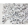 500 White Number Beads 7mm Round Number Beads for Making